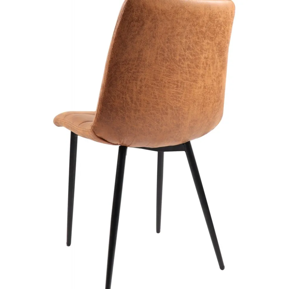 Eksjö stol i Cognac microfiber