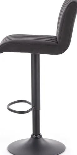 Elfrieda barstol i mörkgrå PU