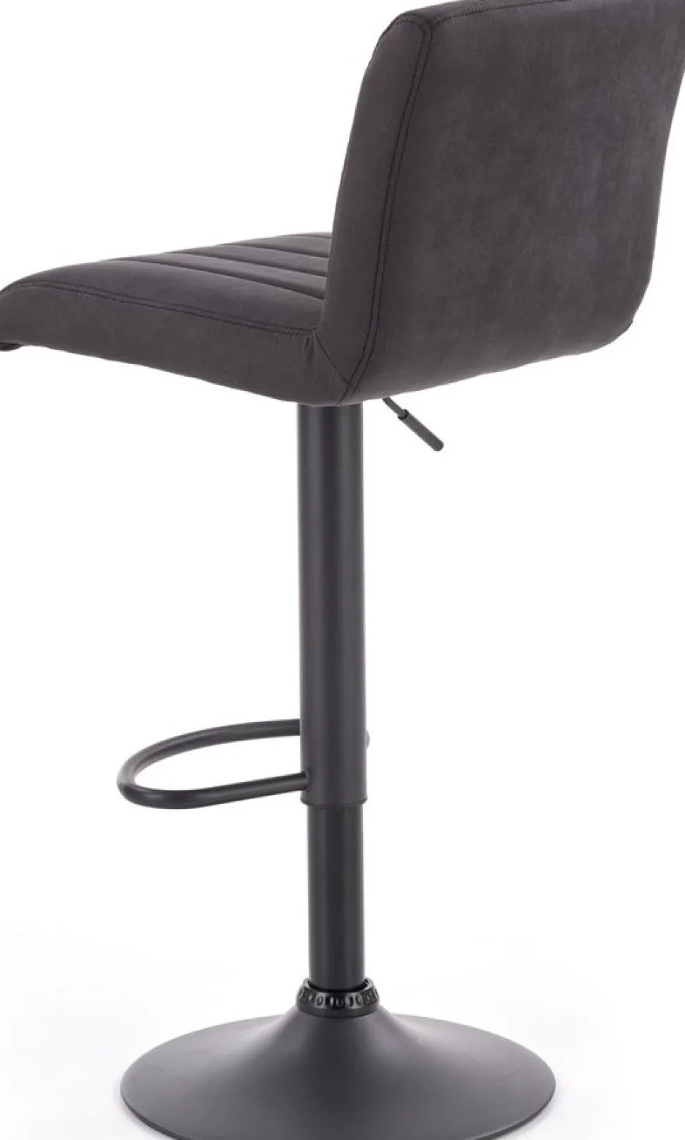 Elfrieda barstol i mörkgrå PU