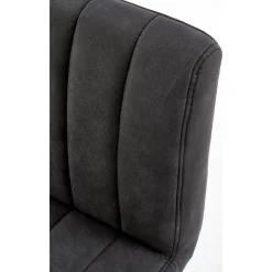 Elfrieda barstol i mörkgrå PU