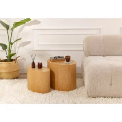 Elipse sidobord-set - Ek