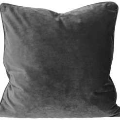 Elise kuddfodral - Mörkgrå sammet