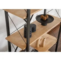 Elysian bokhylla - Ek/svart