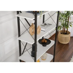 Elysian bokhylla - Vit/svart