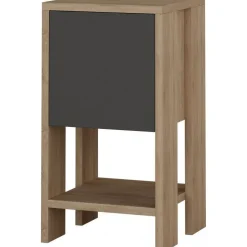 Ema sängbord - Ek/antracit