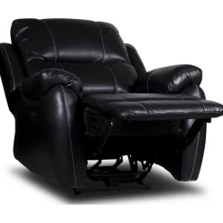 Enjoy Chicago El-Recliner Fåtölj - Svart konstläder + Textilrengöring för möbler