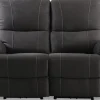 Enjoy Hollywood reclinersoffa - 2-sits (el) i antracit microfibertyg
