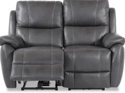 Enjoy Hollywood reclinersoffa (Biosoffa) - 2-sits (el) i i grått konstskinn