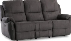 Enjoy Hollywood reclinersoffa - 3-sits (el) i antracit microfibertyg