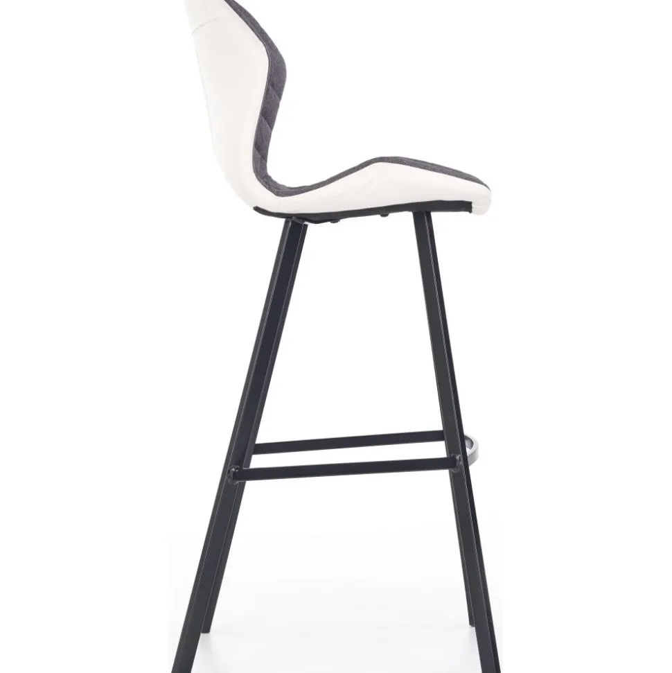 Erin barstol hög - Vit/grå