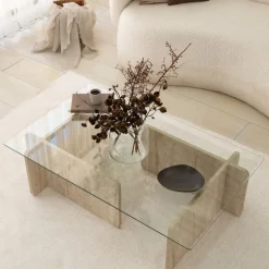 Escape soffbord - Travertin