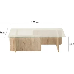 Escape soffbord - Travertin