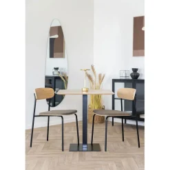 Estepona matstol - Ask/brun/svart