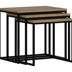 Evia satsbord 45/50/55 x 36/38/40 cm - Valnöt