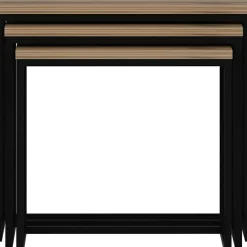 Evia satsbord 45/50/55 x 36/38/40 cm - Valnöt