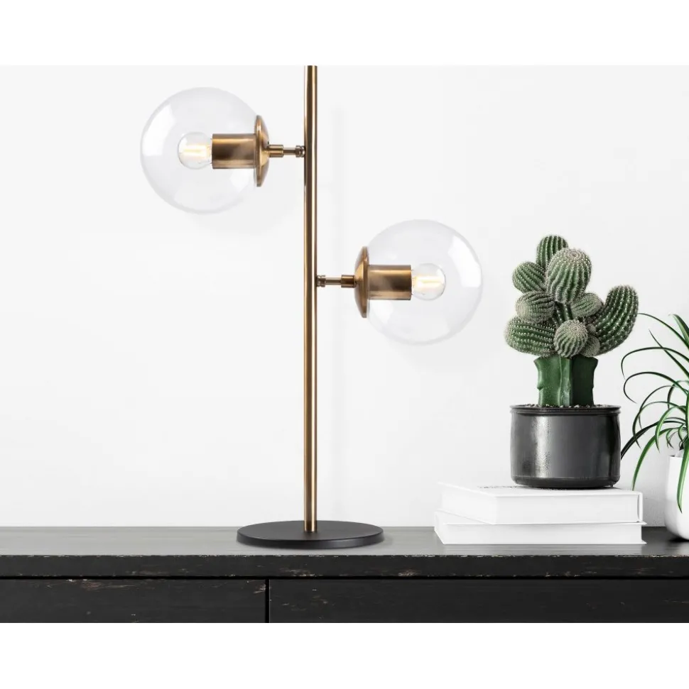 Fasett bordslampa klar - Vintage