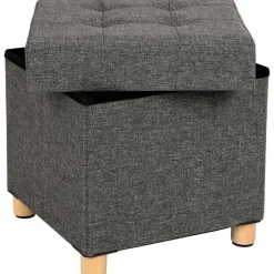Fideli sittpuff med förvaring - Grå