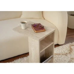 Filinta sidobord - Travertin