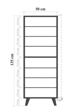 Filinta skoskåp mosaik - Sonoma ek
