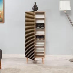 Filinta skoskåp rib - Sonoma ek