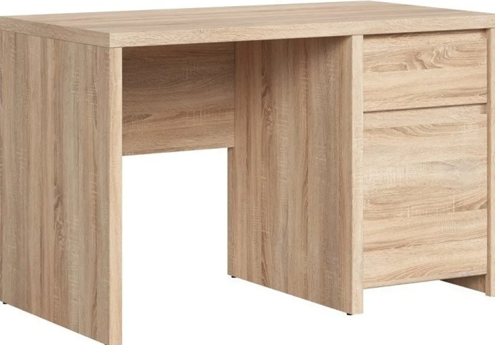 Filippa skrivbord 120x65 cm - Ljus ek + Möbeltassar