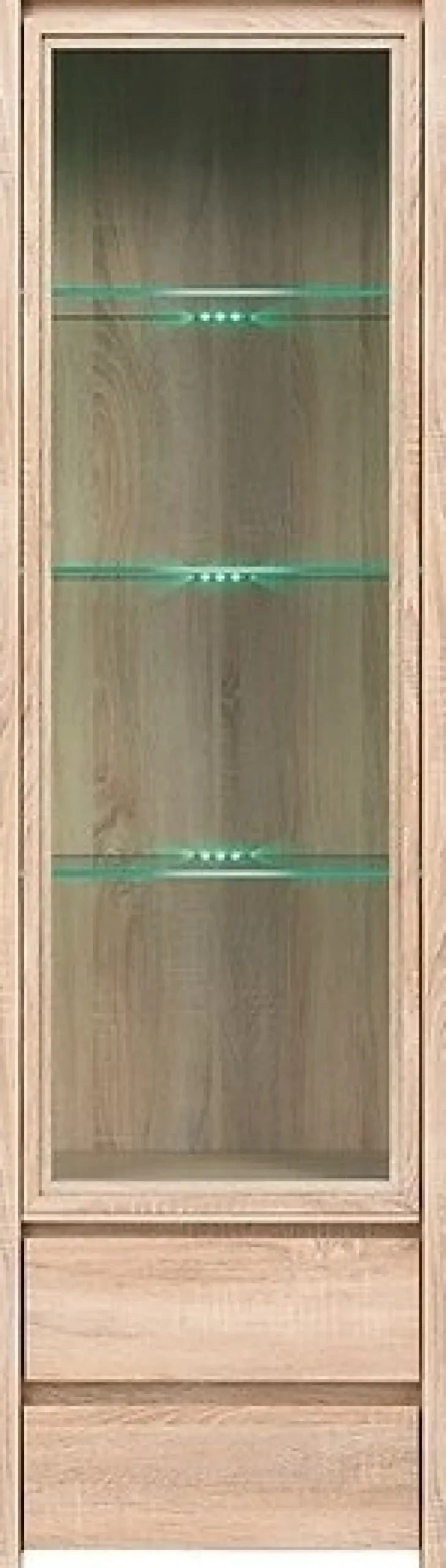 Filippa vitrinskåp - Ljus ek