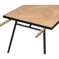 Fishbone tilläggsskiva 45 x 90 cm - Svart / Ek