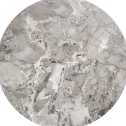 Flamingo soffbord Ø60 cm - Grå marmor/svart