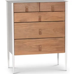 Flash byrå - Vit/oljad ek