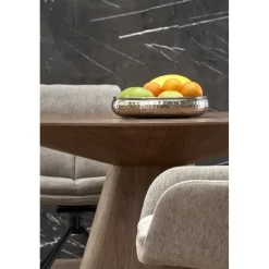 Float runt matbord i valnöt Ø137 cm