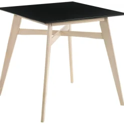 Florence barbord 90x90 cm - Whitewash/svart