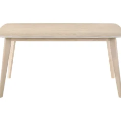 Florence matgrupp i whitewash; rektangulärt matbord 150 x 90 cm med 4 st Florence stolar + 3.00 x Möbeltassar