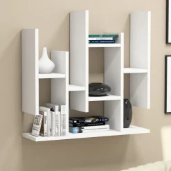 Flower vägghylla - Vit