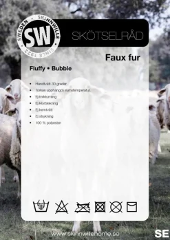 Fluffy pläd Beige - 120 x 180 cm