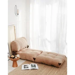 Fold bäddfåtölj - Camel