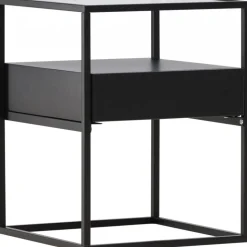 Fortaleza sidobord 40 x 40 cm - Svart