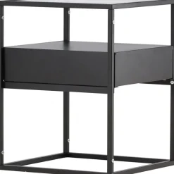 Fortaleza sidobord 40 x 40 cm - Svart