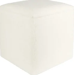 Fotpall med förvaring i teddy tyg + Fläckborttagare för möbler