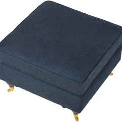 Fotpall mörkblå - Howard + Textilrengöring för möbler
