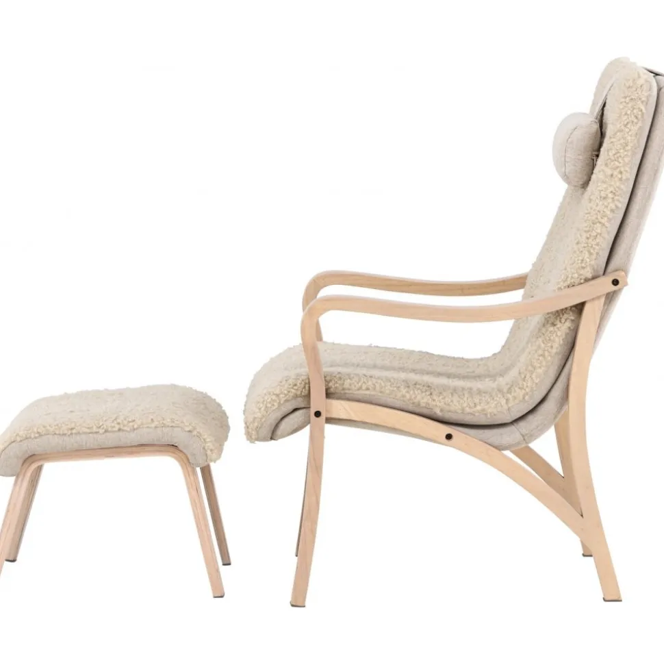 Fårö loungestol - Brun