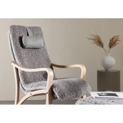 Fårö loungestol - Ljusgrå/Whitewash
