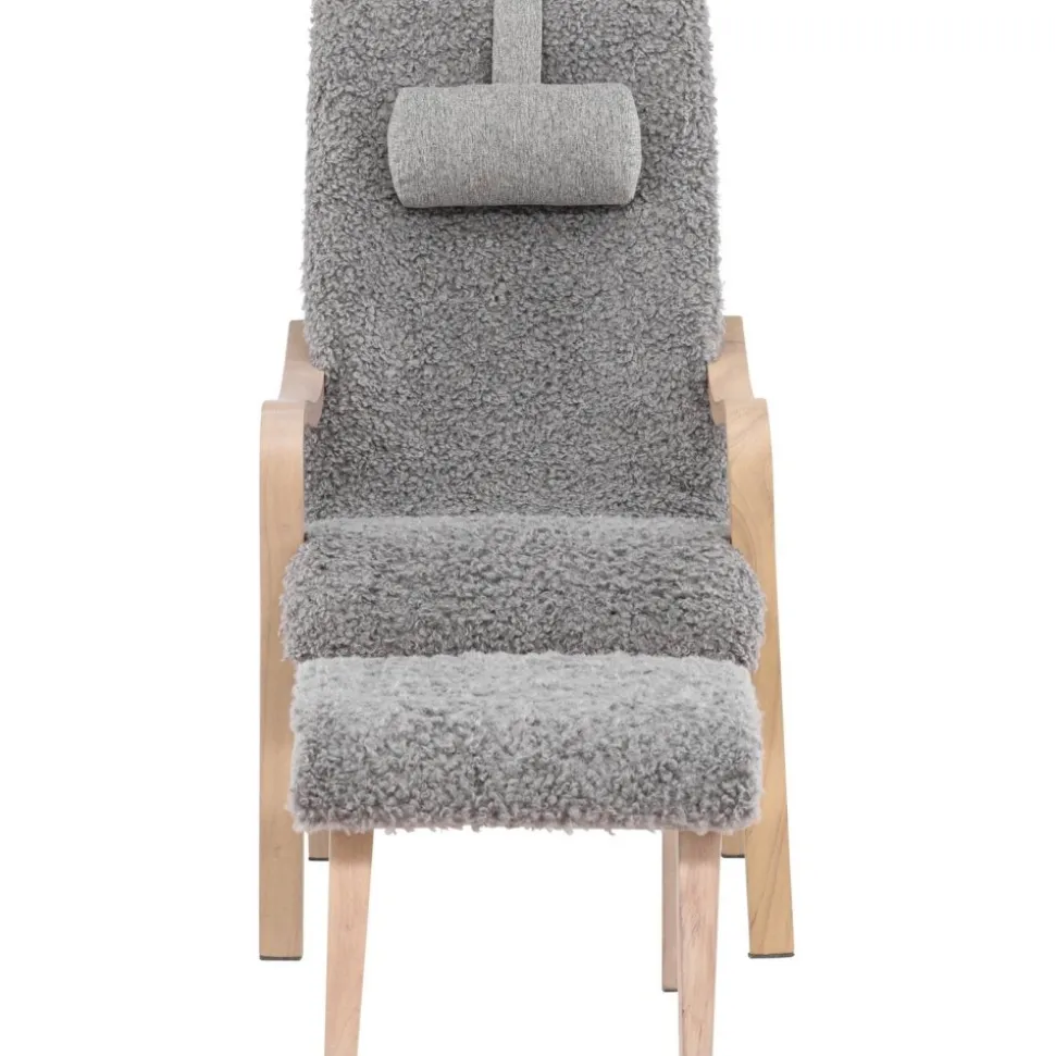 Fårö loungestol - Ljusgrå/Whitewash