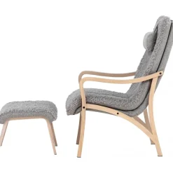 Fårö loungestol - Ljusgrå/Whitewash