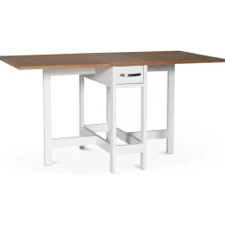 Fårö matgrupp; Fårö klaffbord Vit / Ek med 4 st Sandhamn Gripsholm stolar + 3.00 x Möbeltassar