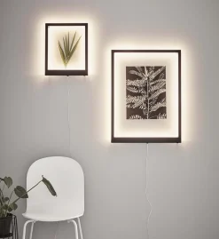 Frame vägglampa 70x50 cm - Svart