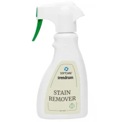 Frank fotpall i fårskinn scandinavian grey - Vitpigmenterad bok + Fläckborttagare för möbler