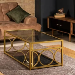 Frederika soffbord 120 x 60 cm - Guld