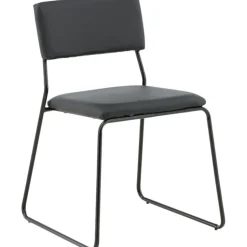 Frekvens stol - Svart PU