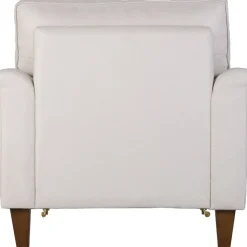 Fåtölj beige tyg - Howard Watford Deluxe + Möbeltassar