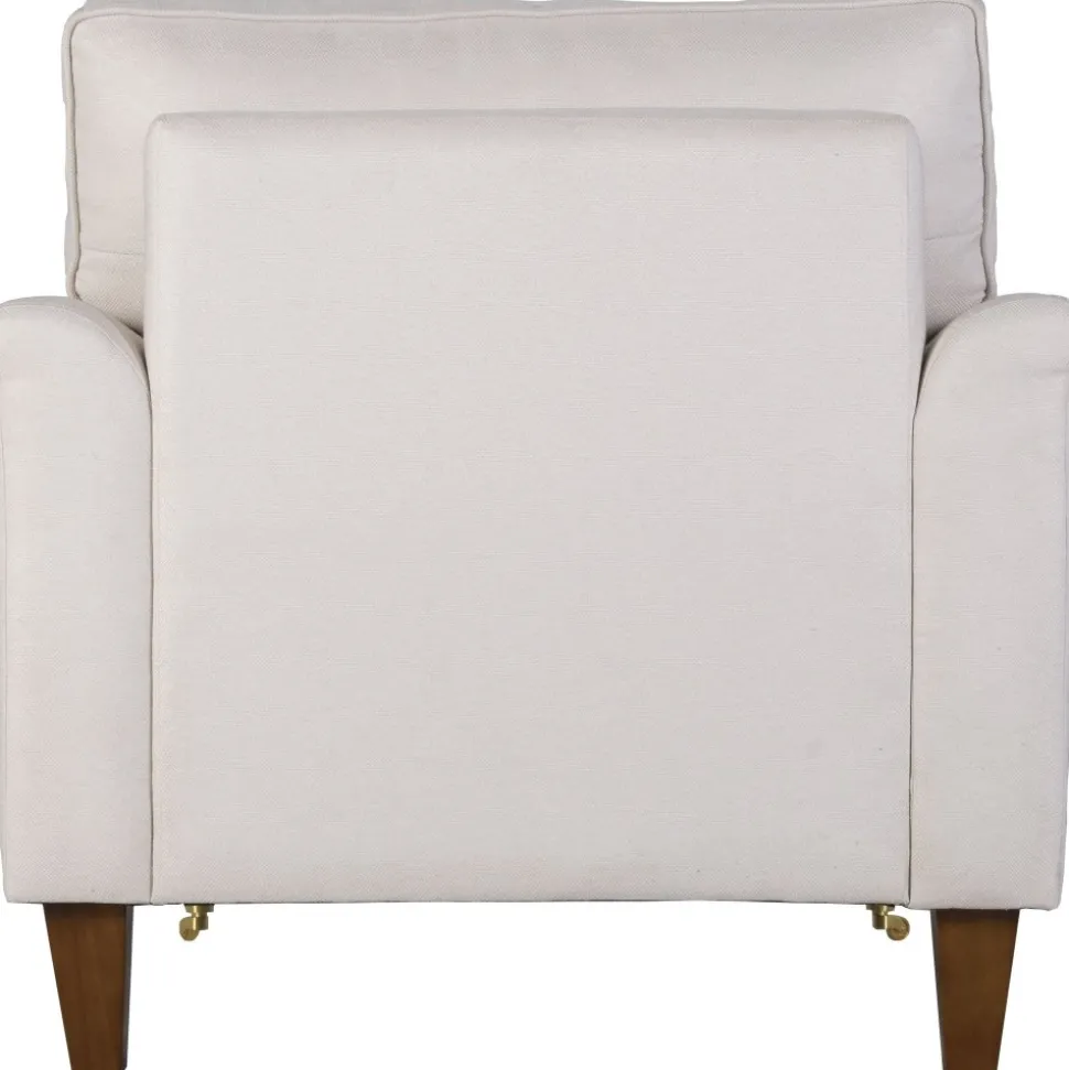 Fåtölj beige tyg - Howard Watford Deluxe + Textilrengöring för möbler